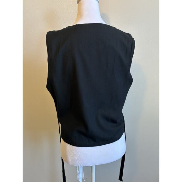 VTG 90s Velvet Patchwork Vest Boho Witchy Whimsigoth Eclectic Teacher Pier One M - Picture 6 of 10